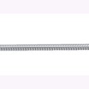 925/- Silber Schlangenkette rhodiniert, 42 cm
