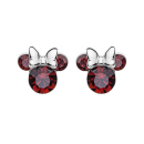Ohrstecker 925/- Silber MINNIE MOUSE Crystal rot