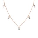 HALSKETTE BAGUETTE HÄNGEND ROSÉGOLD