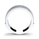 RING BAGUETTE ZIRKONIA ZWEIREIHIG IN SILBER