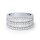 RING BAGUETTE ZIRKONIA ZWEIREIHIG IN SILBER
