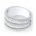 RING BAGUETTE ZIRKONIA ZWEIREIHIG IN SILBER