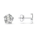 OHRSTECKER ZIRKONIA BAGUETTE PRISMA SILBER