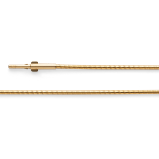 Bastian Inverun Halsreif Tonda Flexibel 925/- Silber vergoldet mit Stahlkern und Doppelclipverschluss
