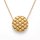 Bastian Inverun Anhänger Nature Love inkl. Kette aus vergoldetem Silber mit mattierter Oberfläche und weißem Topas