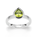 Bastian Inverun Ring Pear Cut Peridot Farbstarker Peridot...