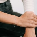 Letters with Love - Armband Buchstabe K Silber