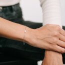 Letters with Love - Armband Buchstabe N Silber