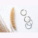 Runde Creole aus vergoldetem Silber poliert