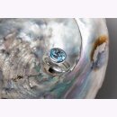 Bastian Inverun Ring Blue Fascination aus mattiertem Silber mit Blautopas