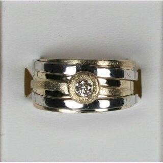 Brillantring in Wickeloptick aus 585/- Gold mit Brillant