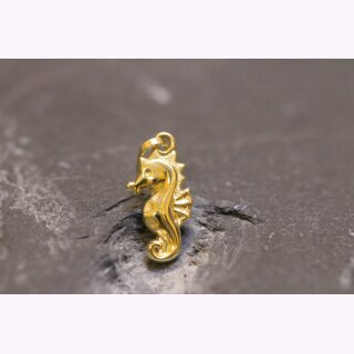 Anhänger Seepferdchen aus poliertem Gold