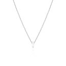 Sif Jakobs Charm Lock Halskette aus rhodiniertem Silber