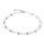 Coeur de Lion Halskette GeoCUBE® Iconic Nature silber-weiß