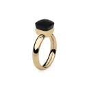 Qudo Ring Firenze Edelstahl Goldplattiert mit...