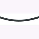 Collier Kautschuk 925/- schwarz 45cm