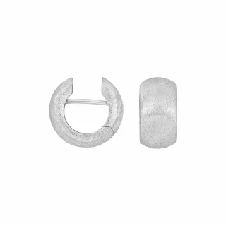 Heide Heinzendorff System-Creolen Lili aus rhodiniertem Silber