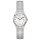 Damenuhr Dugena Bari Weiß Silber Zugband