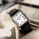 Herrenuhr Dugena Quadra Classica Weiß Silber Lederband Schwarz