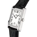Herrenuhr Dugena Quadra Classica Weiß Silber Lederband Schwarz