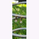 Kurze Ohrhänger aus Gelbgold mit Zirkoniasteinen