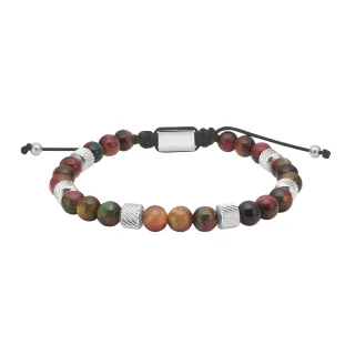 SON Armband Mix Farbe Tigerauge und Stahl