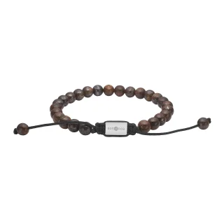 SON Armband Ilmenit Bronzitit mit Stahl