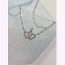 Halskette Krone aus Silber mit Zirkonia