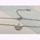 Halskette Krone aus Silber mit Zirkonia