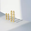 Sif Jakobs Ohrstecker Goccia Tre Pianura aus vergoldetem...