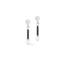 Coeur de Lion Ohrstecker Edge & Grace anthrazit-silber