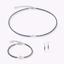 Coeur de Lion Armband Edge & Grace anthrazit-silber