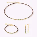 Coeur de Lion Armband golden Whisper braun-oliv