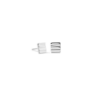 Coeur de Lion Ohrstecker Square Wave silber