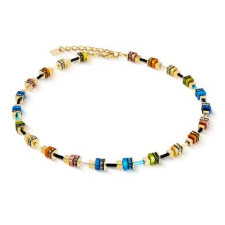 Coeur de Lion Halskette Autumn Glow Cube multicolor