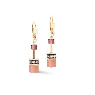 Coeur de Lion GeoCUBE® Iconic Ohrringe golden Blush