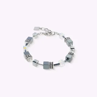 Coeur de Lion GeoCUBE® Armband platinum