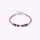 Coeur de Lion Armband Wave Cube Flow silber-rot