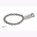 Armband Süßwasserzuchtperlen grau