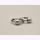 Röhrchencreolen aus rhodiniertem Silber mit...