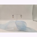 Röhrchencreolen aus rhodiniertem Silber mit...