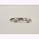 Creolen mit Zuchtperle Silber rhodiniert