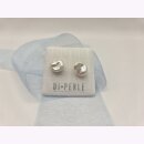 Einzigartige Keshi-Perlen Ohrstecker 925/- Silber platiniert