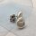 Ohrstecker Keshi Perle Silber platiniert