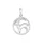 Anhänger Steinbock 925/- Silber rhodiniert