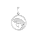Anhänger Widder 925/- Silber rhodiniert