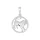 Anhänger Löwe 925/- Silber rhodiniert
