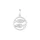 Anhänger Fische 12 mm 925/- Silber rhodiniert
