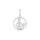 Anhänger Jungfrau 12 mm 925/- Silber rhodiniert