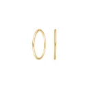 Creolen 18 mm mit Scharnier 925/- Silber vergoldet